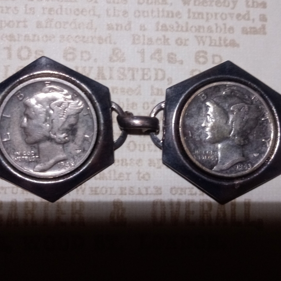 RARE ✨Vintage Liberty Mercury Head Dime Bracelet - Picture 6 of 7